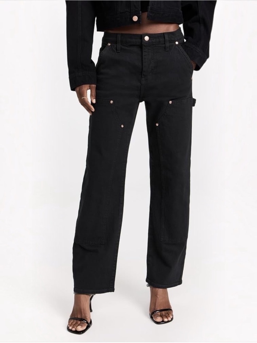 Pistola Lexi Barrel Bowed Carpenter Black Jeans